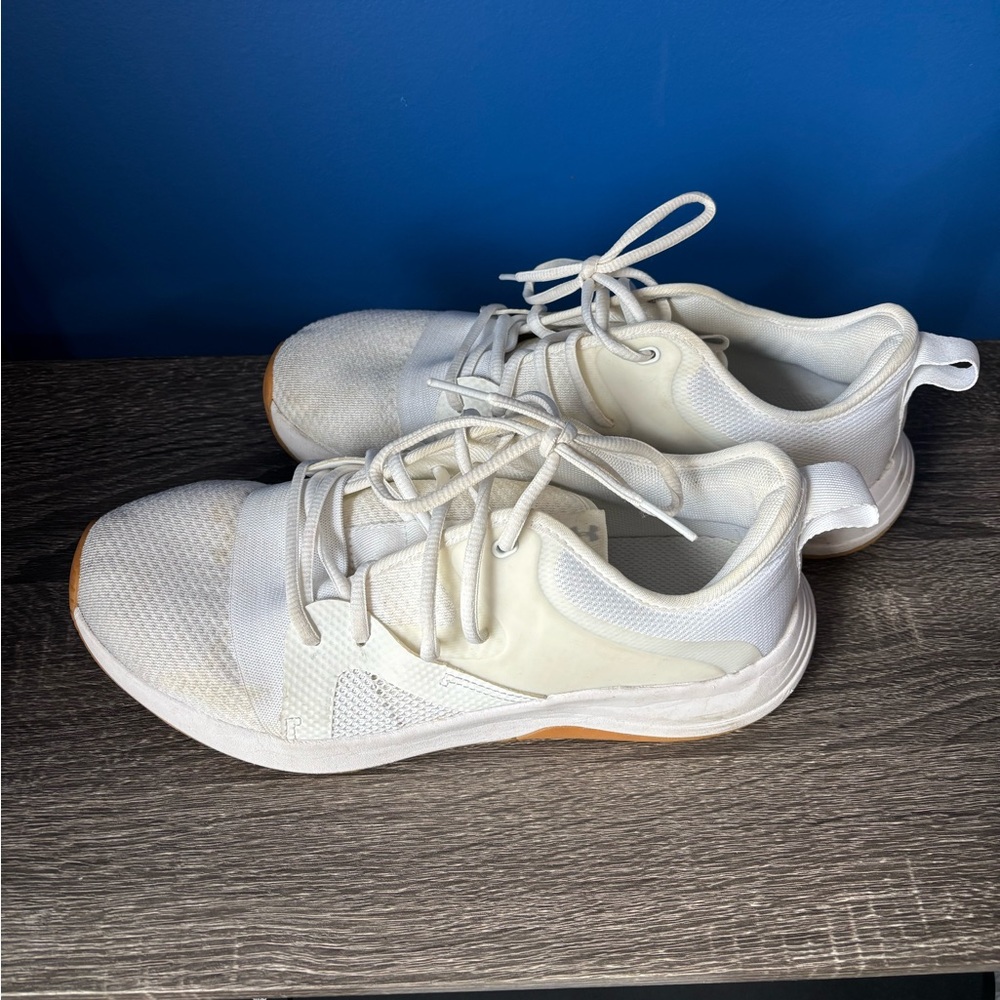 {Under Armour} Cream Athletic Sneakers women's size 10